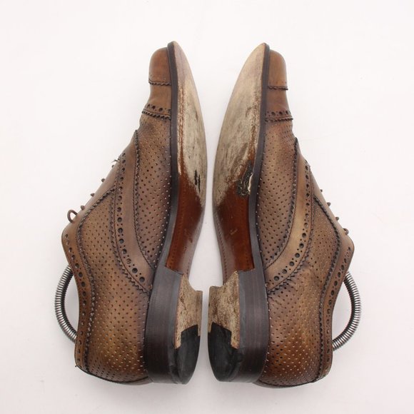 Dolce & Gabbana Hand Finished Men\'s UK 7 Brown Leather Wingtip Oxfords Shoes main image 4